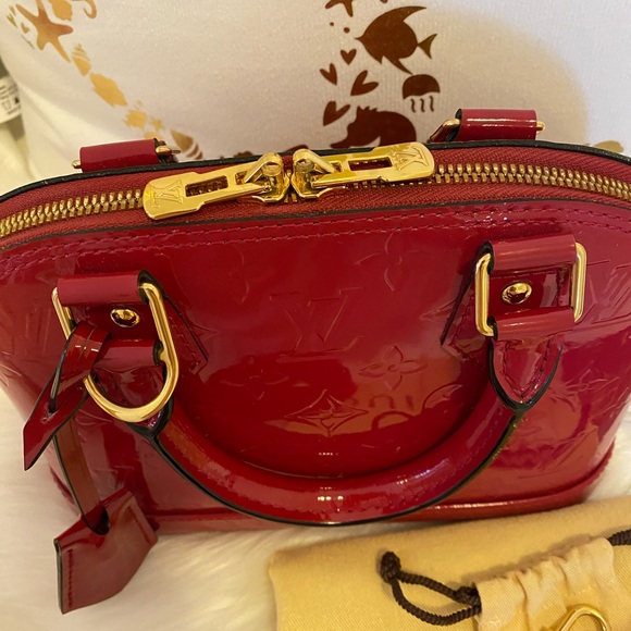 -SOMEWHAT RARE-💯% Authentic Vuitton Alma BB Rose Indien - Picture 15 of 17